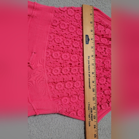 Calvin Klein Pink Halter Maxi Dress with Side Pockets and Lace Top Size 2 - Picture 8 of 10